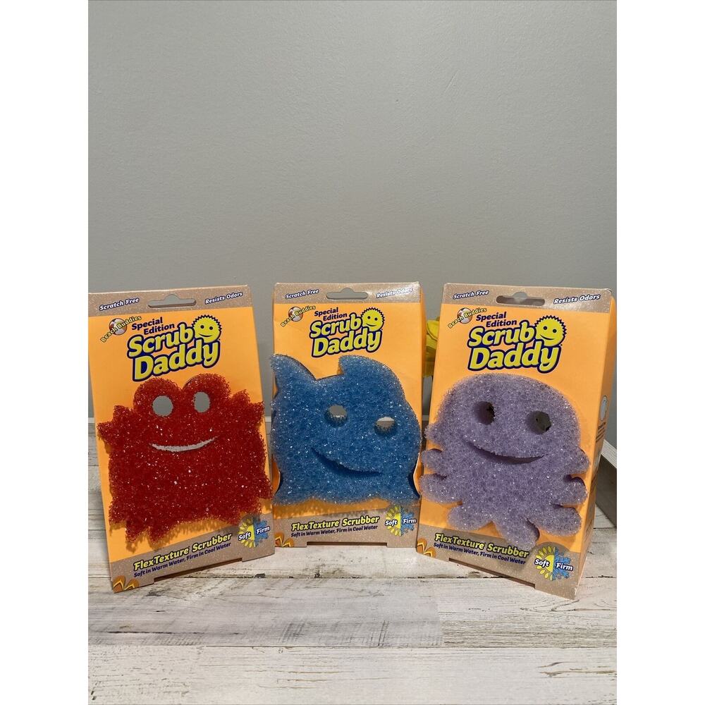 Scrub Daddy Beach Buddies Shark, Octopus & Crab Summer Special Edition